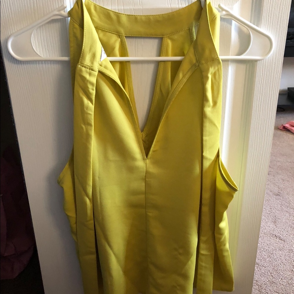Green halter top